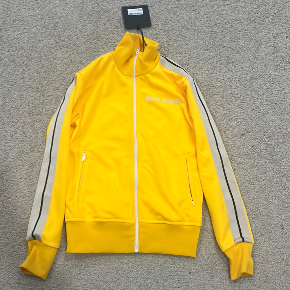 Palm angles yellow track jacket.